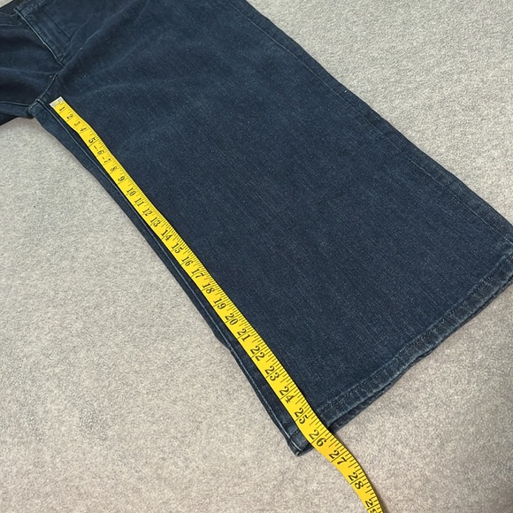 Wide Leg High Rise Jeans Womens Size 12 Coastal Sailor Nautical Ankle - Picture 4 of 12